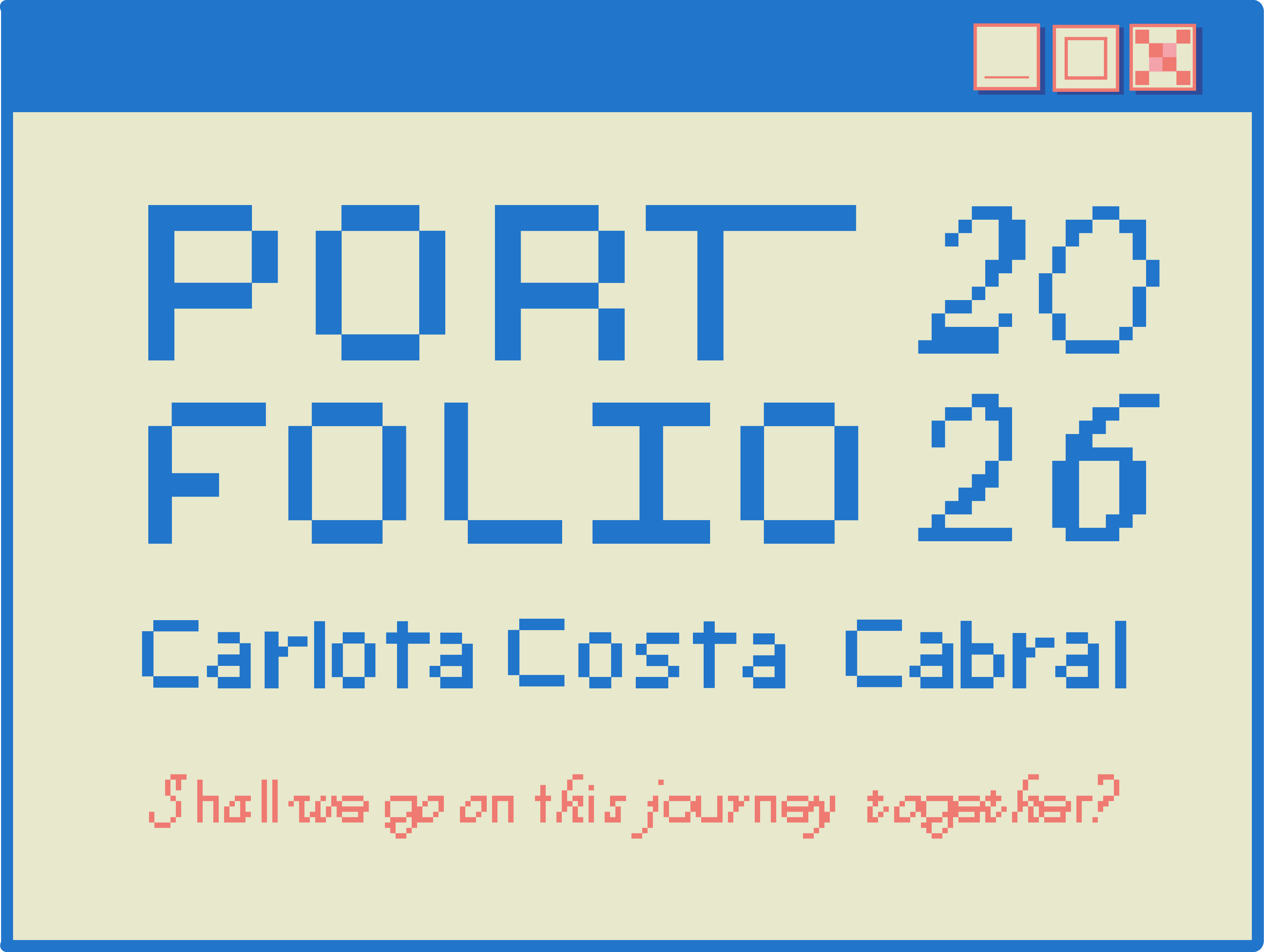 Carlota Costa Cabral — Portfolio 2026 - Vamos fazer esta viagem juntos?